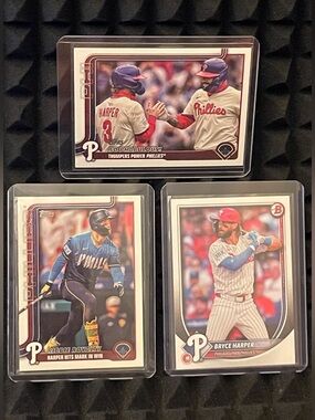 Bryce Harper 2026 Bowman Baseball- Topps Series 1-3 card set